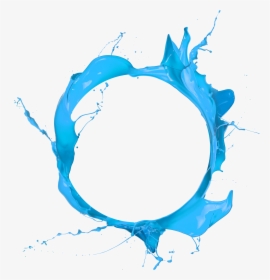 Blue Paint Circle Splash Free Hd Image Clipart, HD Png Download, Transparent PNG
