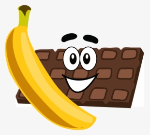 Bananas And Chocolate Clipart, HD Png Download, Transparent PNG