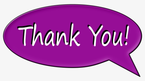 Pink Thank You Png Banner Royalty Free - Thank You Speech Bubble Png, Transparent Png, Transparent PNG