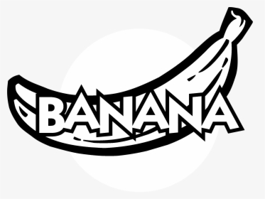 Banana Png Black - Black And White Banana Clip Art Free, Transparent Png, Transparent PNG