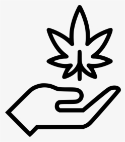 Hand Marijuana Weed Pot - Weed Icon Png Free, Transparent Png, Transparent PNG