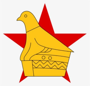 Star With Zimbabwe Bird - Zimbabwe Bird And Star, HD Png Download, Transparent PNG