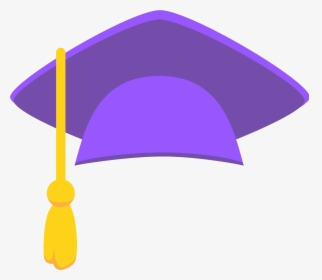 Graduation Clipart Sticker - Purple Clip Art Graduation Cap, HD Png Download, Transparent PNG