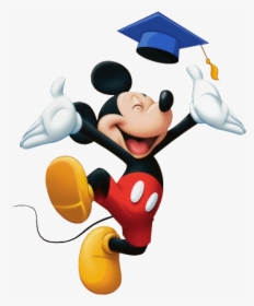 Mickey Mouse Graduation - Mickey Mouse Graduation Clipart, HD Png Download, Transparent PNG