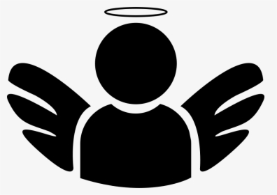 Angel With Wings And Halo - Angel Icon Png, Transparent Png, Transparent PNG