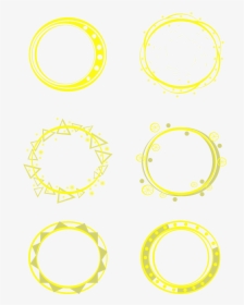 Halo Simple Round Yellow Fluorescent Png And Psd - Circle, Transparent Png, Transparent PNG