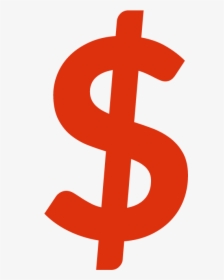 Red Dollar Sign Png - Transparent Background Red Dollar Sign, Png Download, Transparent PNG