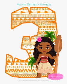 Moana Surfboard Clipart X Transparent Png - Happy 3rd Birthday Moana, Png Download, Transparent PNG