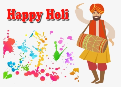 Happy Holi Png Free Images - High Resolution Colorful Holi Background, Transparent Png, Transparent PNG