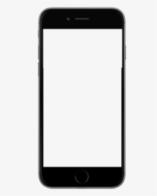Mobile Frame Png Download - Black And White Phone Cartoon, Transparent Png, Transparent PNG