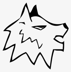 Wolf - Line Art, HD Png Download, Transparent PNG