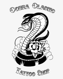 Cobra Classic Tattoo Tattoo Artist Clip Art - Classic Tattoo Snake Black And White, HD Png Download, Transparent PNG