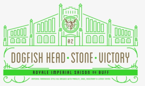 Dogfish Head / Victory / Stone Royale Imperial Saison - Groundbreaking Bodebrown Stone, HD Png Download, Transparent PNG