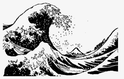 Japanese Wave Png - Great Wave Off Kanagawa Png, Transparent Png, Transparent PNG