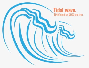 Tidal Wave - One Wave Vector, HD Png Download, Transparent PNG