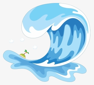 Transparent Waves Clipart - Cartoon Sea Waves Png, Png Download, Transparent PNG