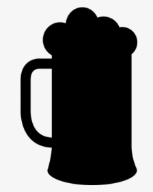 Beer Computer Icons Clip Art - Beer Mug Silhouette Black, HD Png Download, Transparent PNG