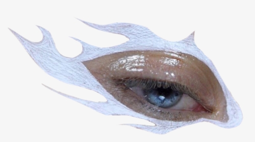 #eye #eyes #png #pngs #white #flames #aesthetic #makeup - Mask, Transparent Png, Transparent PNG