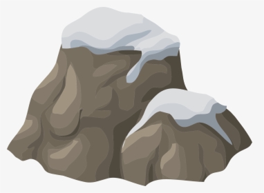 Transparent Rocks Png - Snow Covered Rock Clipart, Png Download, Transparent PNG