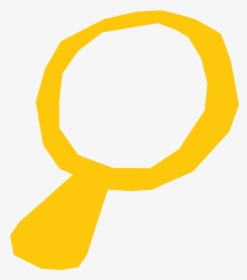 Yellow Magnifying Glass Png , Png Download - Magnifying Glass Clip Png Yellow, Transparent Png, Transparent PNG