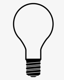 Outline Of A Light Bulb, HD Png Download, Transparent PNG