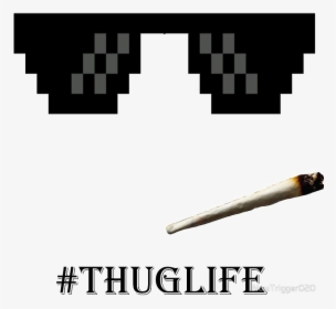 Thug Life Glasses Png - Thug Life Sunglasses And Joint, Transparent Png, Transparent PNG