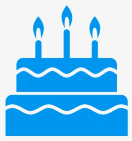 Blue Birthday Cake Png - Birthday Cake Vector Icon, Transparent Png, Transparent PNG