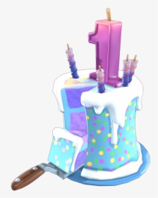 Birthday Cake Back Bling - Fortnite Cake Back Bling, HD Png Download, Transparent PNG