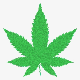 Weed Leaf, Weed Plant Vector Result Cliparts For Weed - Green Marijuana Leaf Png, Transparent Png, Transparent PNG