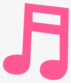 Pink Clipart Music Note - Clipart Pink Music Note, HD Png Download, Transparent PNG