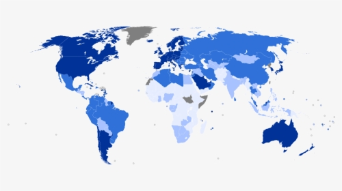 Earth Map Png - Carte Pays Développés, Transparent Png, Transparent PNG