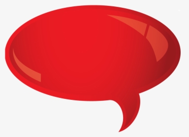 Red Rounded Bubble - Red Talking Bubble, HD Png Download, Transparent PNG