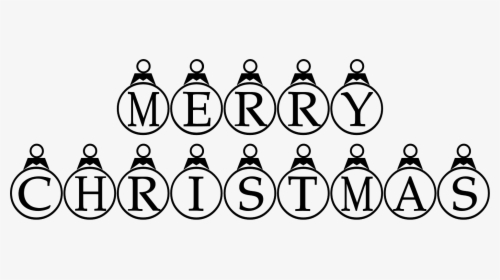 Merry Christmas Clipart Black And White, HD Png Download, Transparent PNG