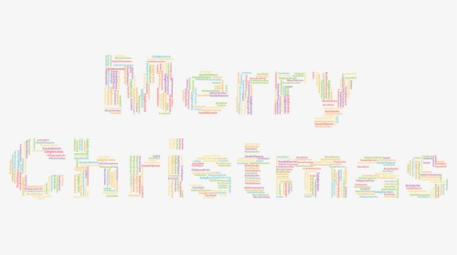 Merry Christmas Word Cloud No Background Clip Arts - Clear Background White Merry Christmas, HD Png Download, Transparent PNG