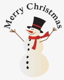 Christmas Snowman Clipart Clip - Merry Christmas Snowman Clipart, HD Png Download, Transparent PNG