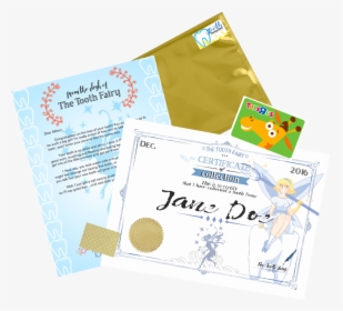 Tooth Fairy Angel Fairy Dust Package Tooth Fairy Angels - Envelope, HD Png Download, Transparent PNG