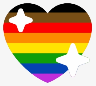 Heart Emojis Png - Pride Sparkle Heart Emoji, Transparent Png, Transparent PNG