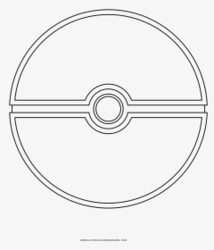 Pokeball Coloring Page - Circle, HD Png Download, Transparent PNG