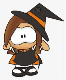File - Tefa-halloween - Cartoon Girl Halloween, HD Png Download, Transparent PNG