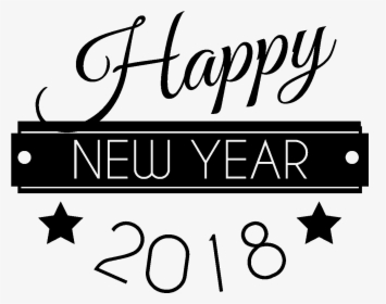 Happy New Year 2018 Dessin, HD Png Download, Transparent PNG