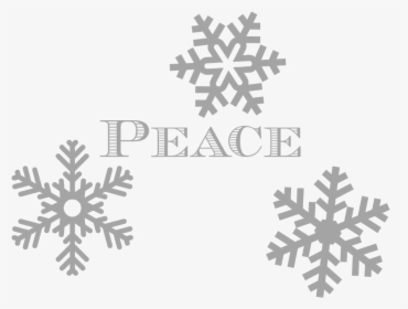Peace Snowflakes Christmas Message From Coombe Mill - Snowflake, HD Png Download, Transparent PNG