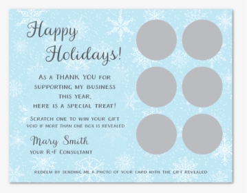 Winter Scratcher Gift Card  								data-caption  								class - Circle, HD Png Download, Transparent PNG