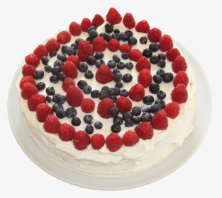 Free Rasberry And Blueberry Birthday Cake Png Image - Birthday Cake, Transparent Png, Transparent PNG
