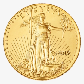 Gold Coin Png Images - 2019 Gold American Eagle, Transparent Png, Transparent PNG