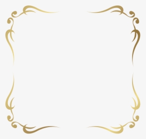 Decorative Border Png - Transparent Background Gold Fancy Borders, Png Download, Transparent PNG