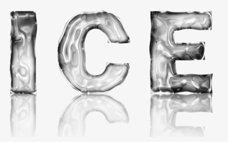 Ice, Cold, Ice Text, Design, Holiday, Photoshop - Monochrome, HD Png Download, Transparent PNG