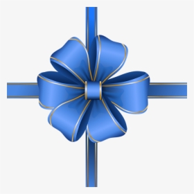 Transparent Boxtop Clipart - Blue Gift Ribbon Png, Png Download, Transparent PNG