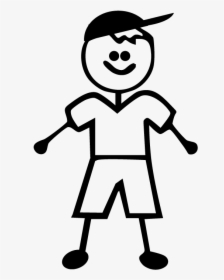 Transparent Stick Figure Family Png - Stick Figure Boy Clipart, Png Download, Transparent PNG