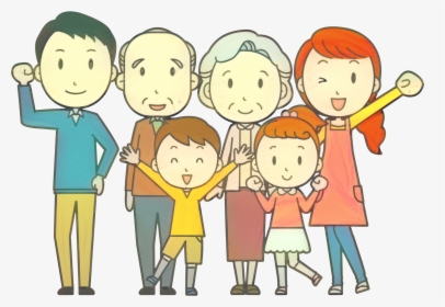 Extended Family Vector Graphics Clip Art Grandparent - Cartoon Transparent Family Png, Png Download, Transparent PNG