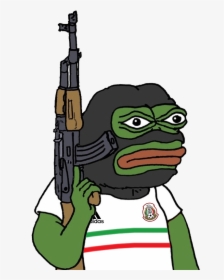 #pepe #meme #rarepepe #terrorist #football - Pepe The Frog White Supremacy, HD Png Download, Transparent PNG
